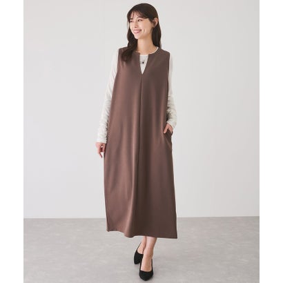 ジャイロ JAYRO カットジョーゼットキーネックジャンスカ (ブラウン1) ジャイロ JAYRO カットジョーゼットキーネックジャンスカ (ブラウン1)