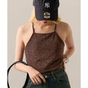 マガジンデモードオンジェナ MAGASIN DE MODE Onjna Glitter back cross camisole / ラメバッククロス カップ付き...