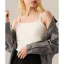 マガジンデモードオンジェナ MAGASIN DE MODE Onjna Painstitch double strap camisole / 天竺カップ付き2本ストラップキャミソール DTK (オフホワイト)