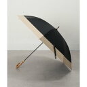 セットアップセブン SETUP7 50? バイカラーバンブーハンドル 晴雨兼用傘 MYJ (ブラック)