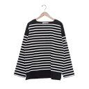モン ケメル MONT KEMMEL MONT KEMMEL モンケメル カットソー ロンT 長袖 Tシャツ ボーダー BASQUE SHIRT BORDER (ブラック×ホワイト)