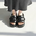 リーカ RiiiKa 厚底ボリュームサンダル (black)