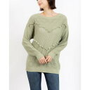 デニーローズ DENNY ROSE アイレット切替ラウンドネックニット (MILITARE)