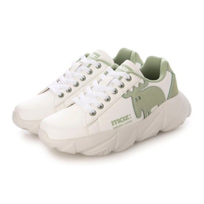 モズ moz モズ moz モズ スニーカー レディース 厚底シューズ カジュアル 靴 エアクッション （WHITE/M..