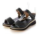 オー マイ サンダルズ Oh my Sandals レザースポーツサンダル (ブラック)