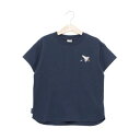 プティマイン petit main 【GOODPRICE冷感】刺繍半袖Tシャツ (コン)
