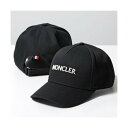 モンクレール MONCLER MONCLER ベースボールキャップ BASEBALL CAP 3B00054 04863 (999/ブラック)