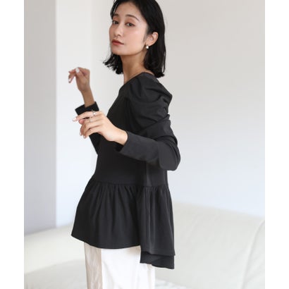 ユアーズ ur's ウエストギャザートップス×パンツ/ラッシュガード （ブラック）