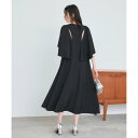 ルイルエブティック RUIRUE BOUTIQUE バックテールケープワンピース (ブラック)(4)