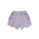 ブランシェス branshes 【WEB限定/DRC】ポケットフリルショートパンツ (ラベンダー)