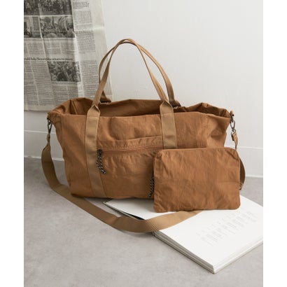 カシュカシュ cache cache パッカブルナイロンボストン (ベージュ) カシュカシュ cache cache パッカブルナイロンボストン (ベージュ)