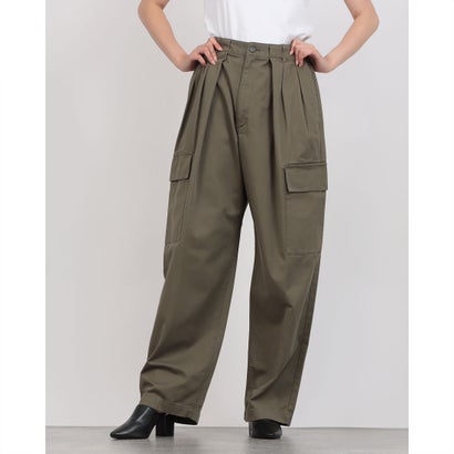 クラネ CLANE WIDE TUCK WORK PANTS （KHAKI）のサムネイル