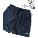 リーボック Reebok 水陸両用 ショートパンツ サーフトランクス メンズ 夏 水着 海水パンツ 海パン ハーフパンツ ショーツ【返品不可商品】 (ネイビー)