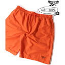 リーボック Reebok 水陸両用 ショートパンツ サーフトランクス メンズ 夏 水着 海水パンツ 海パン ハーフパンツ ショーツ【返品不可商品】 (オレンジ)