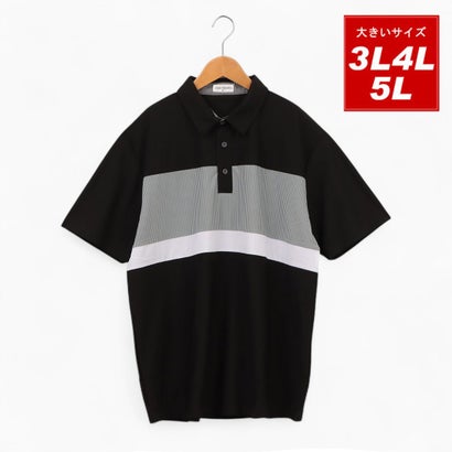 マルカワ MARUKAWA 大きいサイズ 3L 4L 5L UV/DRY/STRETCH 機能素材 カットサッカー地 切替 ポロシャツ..