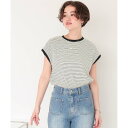 ティティベイト titivate ボーダーリンガーTシャツ (アイボリー)