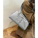 ミニミニストア miniministore トートバッグ PUレザーバッグ ツヤ感 (シルバー)