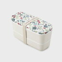 ローラ アシュレイ LAURA ASHLEY ランチボックス 2段(お箸付き) 【返品不可商品】 (ブルー(163))