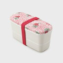 ローラ アシュレイ LAURA ASHLEY ランチボックス 2段(お箸付き) 【返品不可商品】 (レッド(192))