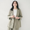 アンタイトル UNTITLED ラミー混ダブルブレストジャケット (オリーブグリーン(026))
