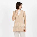 ラピーヌ ブランシュ LAPINE BLANCHE 7G 抄繊糸ガーターベスト (ベージュ)