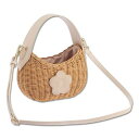 マリークワント MARY QUANT ラタンデイジーパッチ 2WAYショルダー (ベージュ)