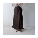 マルモア marmors marmors ナロースカート bias narrow skirt 0225102023 サテン (BROWN/ブラウン)