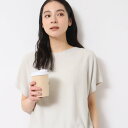 デッサン Dessin 浅Vネックフレンチスリーブニット (グレージュ(050))(4)