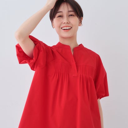 インディヴィ INDIVI 【撥水／UV／SETUP可能】アクティブブラウス （レッド(062)）