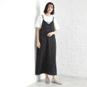 ザ ショップ ティーケー (ウィメン) THE SHOP TK(Women) ドット柄キャミワンピース (ブラック(119))