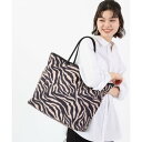 レスポートサック LeSportsac LARGE 2 WAY TOTE (ラフィアゼブラ/ブラック)(4)