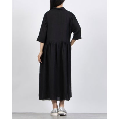 モトマチゼラール 元町ゼラール カンクリーニリネン100％ワンピース(製品) （ブラック）