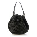 カシェリエ CACHELLIE C8693 PP RAFFIA 2WAY SHOULDER (ブラック)