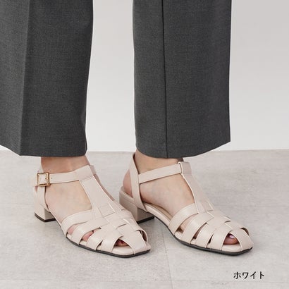 リリオブランコ Lirio blanco サンダル レディース グルカサンダル アンクルストラップ 編み込み 5セン..