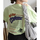 コンバース CONVERSE バックBOXプリントTシャツ (ライム)
