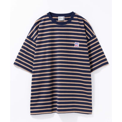 マックハウス Mac-House ボーダーTシャツ (ネイビー) マックハウス Mac-House ボーダーTシャツ (ネイビー)