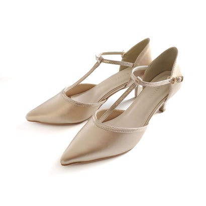 アミアミ AmiAmi [アミアミ] オケージョンTストラップセパレートパンプス レディース RYL203 （ゴールド(スムース)）