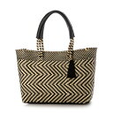 ヒマワリ HIMAWARI 編み込みBAG (BEIGE/NEGRO/WAVE)