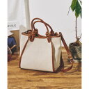 カシュカシュ cache cache ノットハンドルエルガリートートバッグ (キャメル)