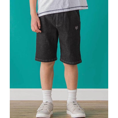 ベベ プチ ポワ ヴェール BeBe Petits Pois Vert 【店舗限定】ワンポイント刺しゅうデニムハーフパンツ..