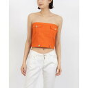 デニーローズ DENNY ROSE 綿サテンベアトップ (ORANGE)
