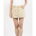 デニーローズ DENNY ROSE カラーデニムミニスカート (BEIGE)