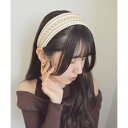 スタイロ styiro エンブロイリボンテープワイドカチューシャ(ホワイト)