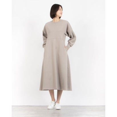 モトマチゼラール 元町ゼラール ふんわり裏毛フォルムスリーブデザインワンピース (トープ)