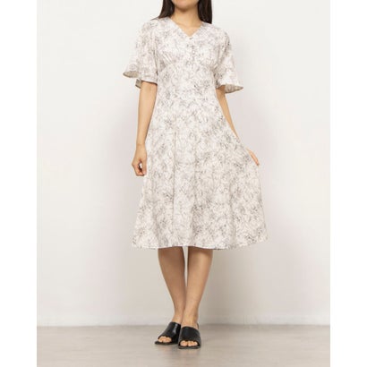 カールパークレーン KarLParkLane プリントフレアーワンピース (ベージュ)