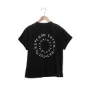 ブローディア BRODIAEA 極サラコットン サークルロゴ半袖Tシャツ (ブラック)