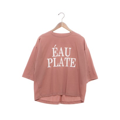 ブローディア BRODIAEA アルビニスタ Aラインロゴプリント5分袖Tシャツ （ピンク）