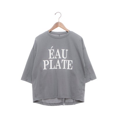 ブローディア BRODIAEA アルビニスタ Aラインロゴプリント5分袖Tシャツ （サックスブルー）