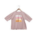 ブローディア BRODIAEA メタリック箔押しロゴ半袖スムースTシャツ (サーモンピンク)(4)