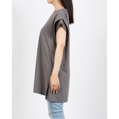 ブローディア BRODIAEA ハイブリットコットンフレンチスリーブチュニック （ブラック）